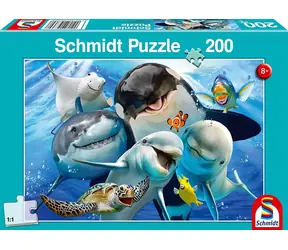 Schmidt Puzzle Unterwasserfreunde / 200 Teile / 43,2 × 29,1 cm