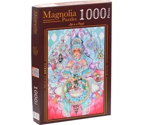 MAGNOLIA Puzzle Weißes Kaninchen / 1000 Teile / 48 x 68 cm