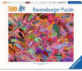 Ravensburger Puzzle Fuchsia Fisch / 500 Teile / 49 × 36 cm