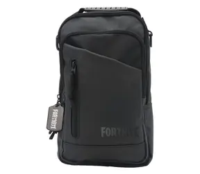CYP Brand Fortnite Wo landen wir? Tasche schwarz / Schultertasche / groß