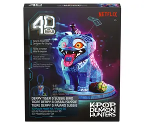 Spin Master 4D Bausatz K-Pop Dämonenjäger Derpy Tiger und Sussie / 3D-Modell / 168 Teile / ab 12 Jahren
