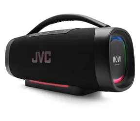 JVC XS-E934B schwarz / Tragbarer Lautsprecher / Bluetooth 5.3 / 80 W / IPX6 / TWS
