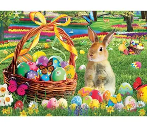 EUROGRAPHICS Puzzle Ostergarten / 1000 Teile / 68 × 48 cm