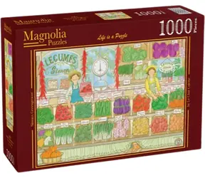 MAGNOLIA Puzzle Simons Gemüseladen / 1000 Teile / 68 x 48 cm