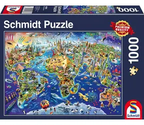 Schmidt Puzzle Entdecke die Welt / 1000 Teile