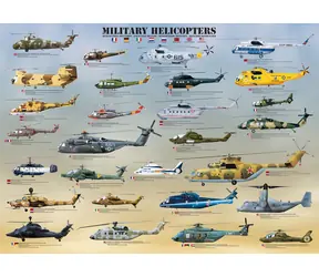 EUROGRAPHICS Puzzle Militärhubschrauber / 1000 Teile / 67,6 × 48,9 cm