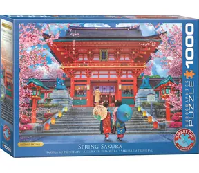 EUROGRAPHICS Puzzle Frühlings-Sakura / 1000 Teile / 68 × 48 cm