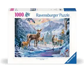 Ravensburger Puzzle Hirsch im Winter / 1000 Teile / 70 x 50 cm