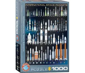 EUROGRAPHICS Puzzle Internationale Weltraumraketen / 1000 Teile / 48 × 68 cm