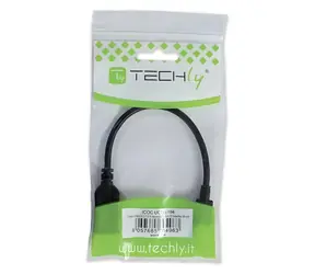 Techly ICOC-HDMI-F-002 schwarz / HDMI-Splitter / 1x HDMI - 2x HDMI / 0,3 m / HDMI 1.2