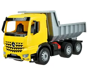 Lena Mercedes-Benz Arocs Muldenkipper / Spielzeugauto / mit Karosserieverriegelung / grau-gelb / Kunststoff / ab 3 Jahren