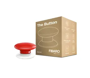 Fibaro NICE FGPB-101-3 ZW5 EU rot / Funktaste / Z-Wave / Reichweite 50 m / Batterie 3,6 V