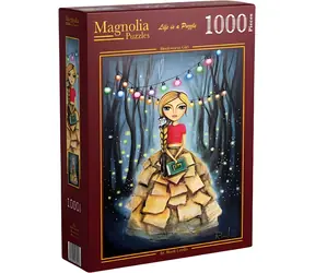 MAGNOLIA Puzzle Bücherwurm / 1000 Teile / 48 x 68 cm