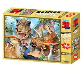 Prime 3D-Puzzle Dinosaurier-Selfie / 3D-Effekt / 100 Teile