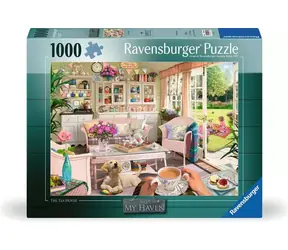 Ravensburger Puzzle My Haven Nr. 9: Teehaus / 1000 Teile / 70 x 50 cm