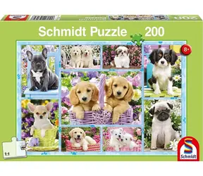 Schmidt Puzzle Welpen / 200 Teile / 43,2 × 29,1 cm