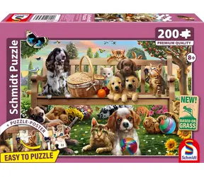 Schmidt Puzzle Gartenpicknick / 200 Teile / 43,2 × 29,1 cm