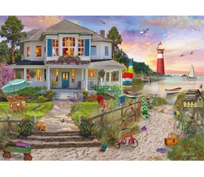 Schmidt Puzzle Haus am Strand / 1000 Teile / ab 12 Jahren
