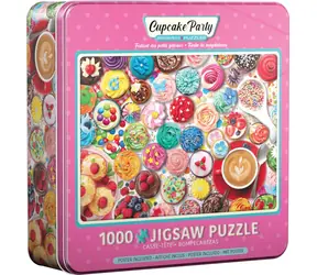 EUROGRAPHICS Puzzle Cake Party in einer Metalldose / 1000 Teile / 67,6 x 48,9 cm