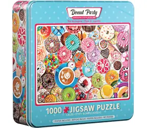 EUROGRAPHICS Puzzle Donut Celebration in einer Metalldose / 1000 Teile / 67,6 × 48,9 cm