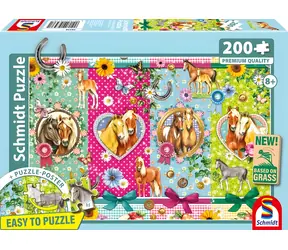 Schmidt Puzzle Pferd Freude / 200 Teile / 43,2 × 29,1 cm