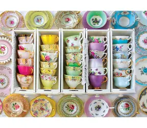EUROGRAPHICS Puzzle Bunte Teetassen / 1000 Teile / 68 × 48 cm