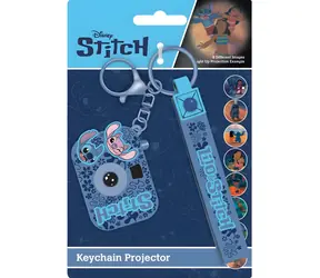 ALLTOYS Lilo & Stitch Schlüsselanhänger mit Projektor / Schlüsselanhänger / Mini-Projektor / 3x LR41 im Paket