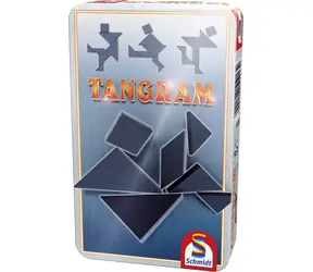 Schmidt Tangram in der Blechdose / Puzzle / 7 Teile / 800 Vorlagen