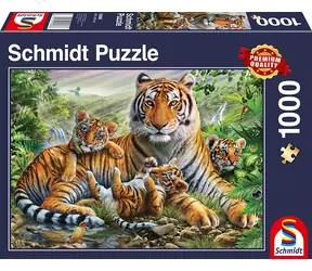 Schmidt Puzzle Tigerin und Junge / 1000 Teile