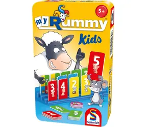 Schmidt Kinderspiel MyRummy Kids in der Blechdose / Kartenspiel / 2-4 Spieler / ab 5 Jahren