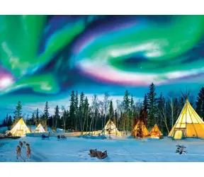 EUROGRAPHICS Puzzle Nordlichter / 1000 Teile / 68 x 48 cm