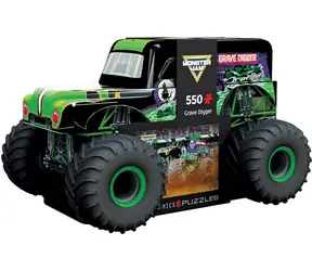 EUROGRAPHICS Puzzle Monster Jam Grave Digger in einer Blechdose / 550 Teile / 48 × 33 cm