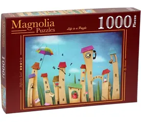 MAGNOLIA Puzzle Tanzende Stadt / 1000 Teile / 68 x 48 cm