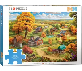 EUROGRAPHICS Puzzle Connecting Pieces: Friedliches Leben / 24 Teile / große Teile