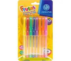 ASTRA Set mit 8 duftenden Gelstiften / Gelstifte / 8 Stück / 0,8 mm Spitze