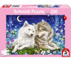 Schmidt Puzzle „Zottelige Wölfe“ / 200 Teile / 43,2 × 29,1 cm