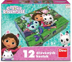 Dino Bilderwürfel Gabinas Zauberhaus / 12 Würfel