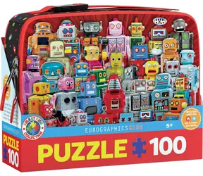 EUROGRAPHICS Puzzle in einer Snackbox Roboter / 100 Teile / 48 x 33 cm