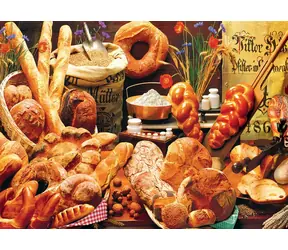 EUROGRAPHICS Puzzletisch mit Gebäck / 1000 Teile / 68 × 48 cm