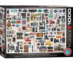 EUROGRAPHICS Puzzle Welt der Kameras / 1000 Teile / 68 × 48 cm