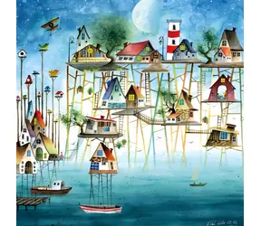 MAGNOLIA Puzzle Pier City / 1023 Teile / 60 x 60 cm