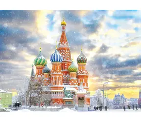 EUROGRAPHICS Puzzle Basilius-Kathedrale, Moskau / 1000 Teile / 68 x 48 cm