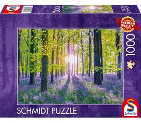 Schmidt Puzzle Zarte Glockenblumen im Wald / 1000 Teile