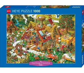 HEYE Puzzle Cartoon Classics: Happy Farm / 1000 Teile / 70 x 50 cm