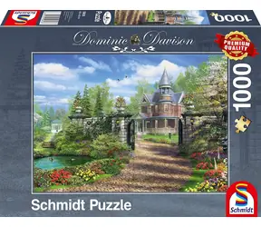 Schmidt Puzzle Idyllisches Landhaus / 1000 Teile / Größe 69,3 × 49,3 cm