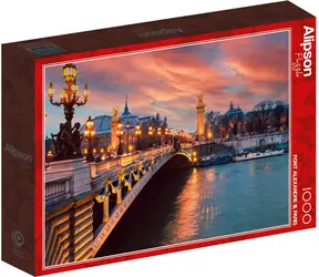 ALIPSON Puzzle Pont Alexandre III, Paris / 1000 Teile / 69 x 47,8 cm