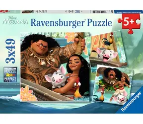 Ravensburger Puzzle Brave Moana: Born to Travel / 3x49 Teile / ab 5 Jahren