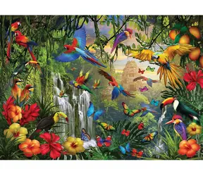 EUROGRAPHICS Puzzle Tropisches Vogelparadies XL / 500 Teile / 68 x 48 cm