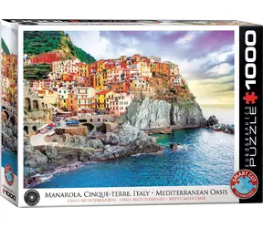 EUROGRAPHICS Puzzle Manarola, Cinque-Terre / 1000 Teile / 67,63 × 48,89 cm