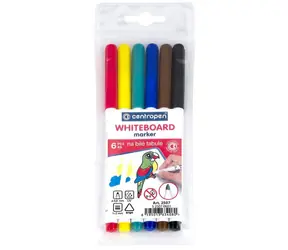 Centropen Whiteboard-Marker / Marker / 6er-Set / Linienbreite 1-2 mm